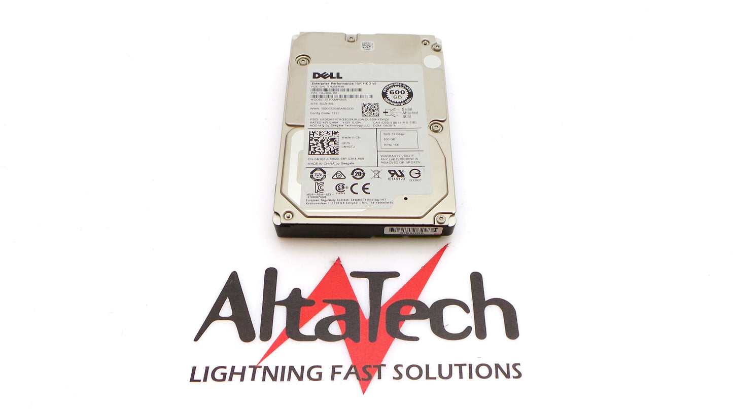 Dell 04HGTJ 600GB 15K SAS 2.5 12G, Used