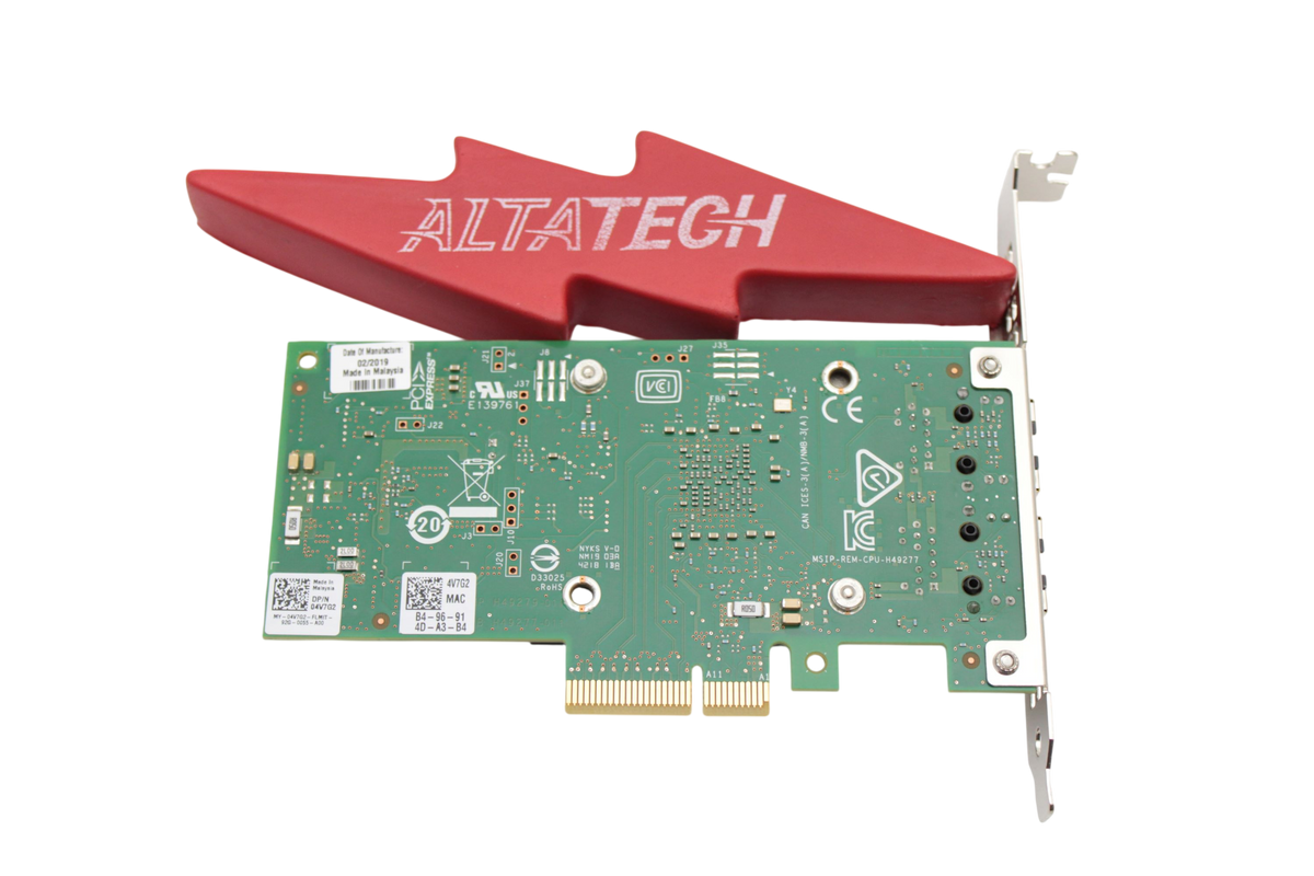 Dell 4V7G2 Intel X550-T2 10G DP PCI-E FH, Used
