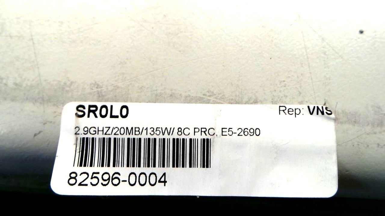 Dell 50NTK Dell 50NTK Intel SR0L0 Xeon E5-2690 8-Core 2.9GHz Processor w/ Thermal Grease, Used