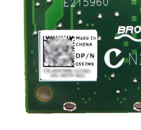 Dell 557M9 Broadcom 5720 Dual Port 1GB Network Adapter, Used
