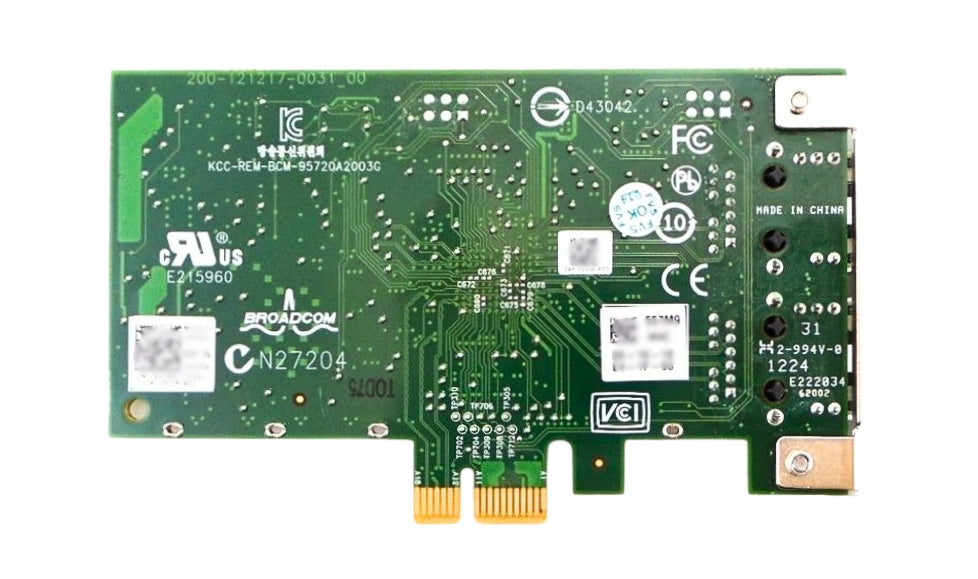 Dell 557M9 Broadcom 5720 Dual Port 1GB Network Adapter, Used