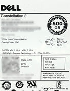 Dell 55RMX 500GB 7.2K SAS 2.5
