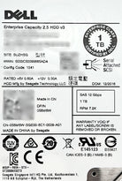 Dell 56M6W 1TB 7.2K SAS 2.5 inch 12G Hard Disk Drive, Used