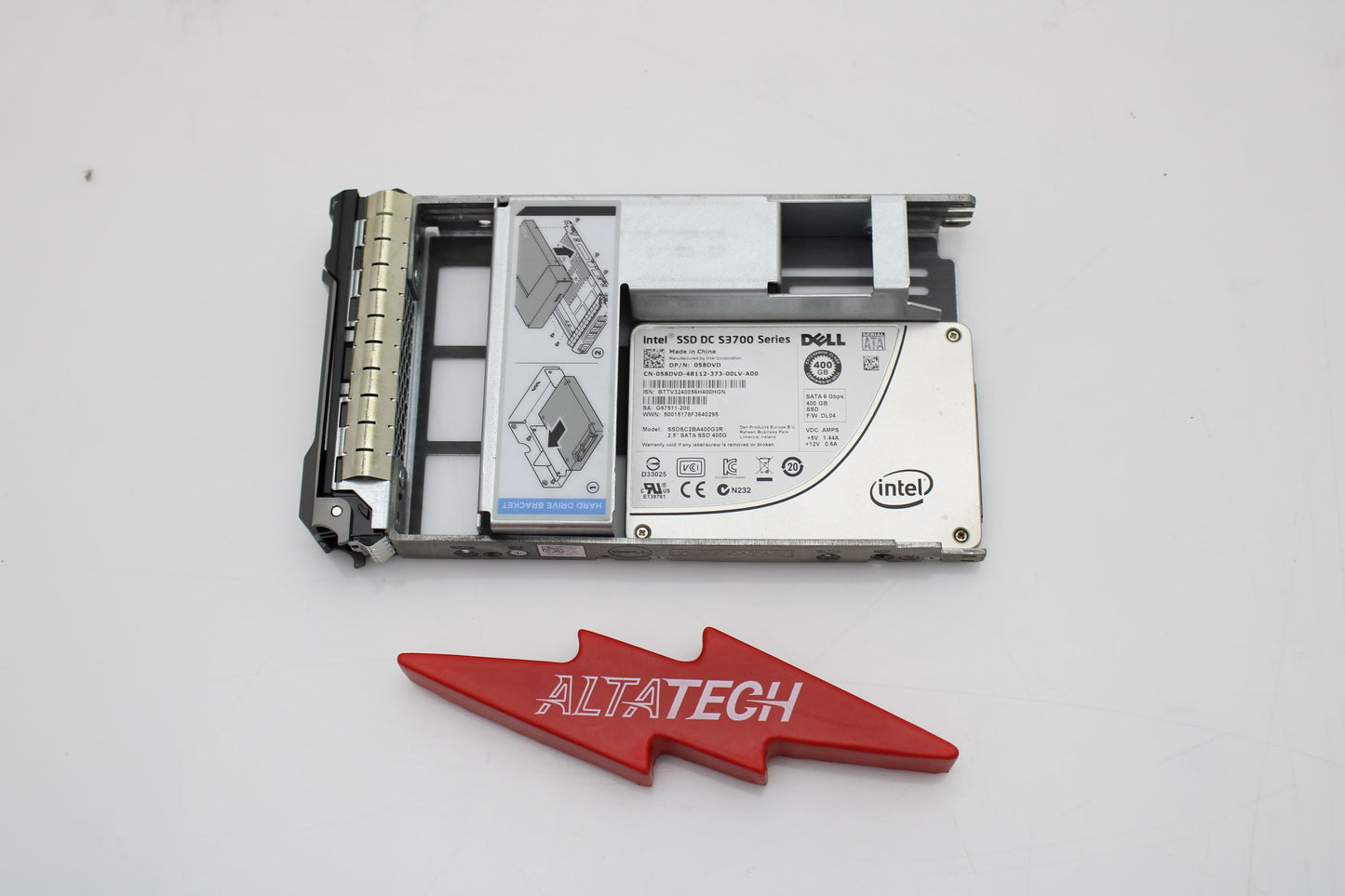 Dell 058DVD 400GB SSD SATA 6G WI MLC S3700, Used