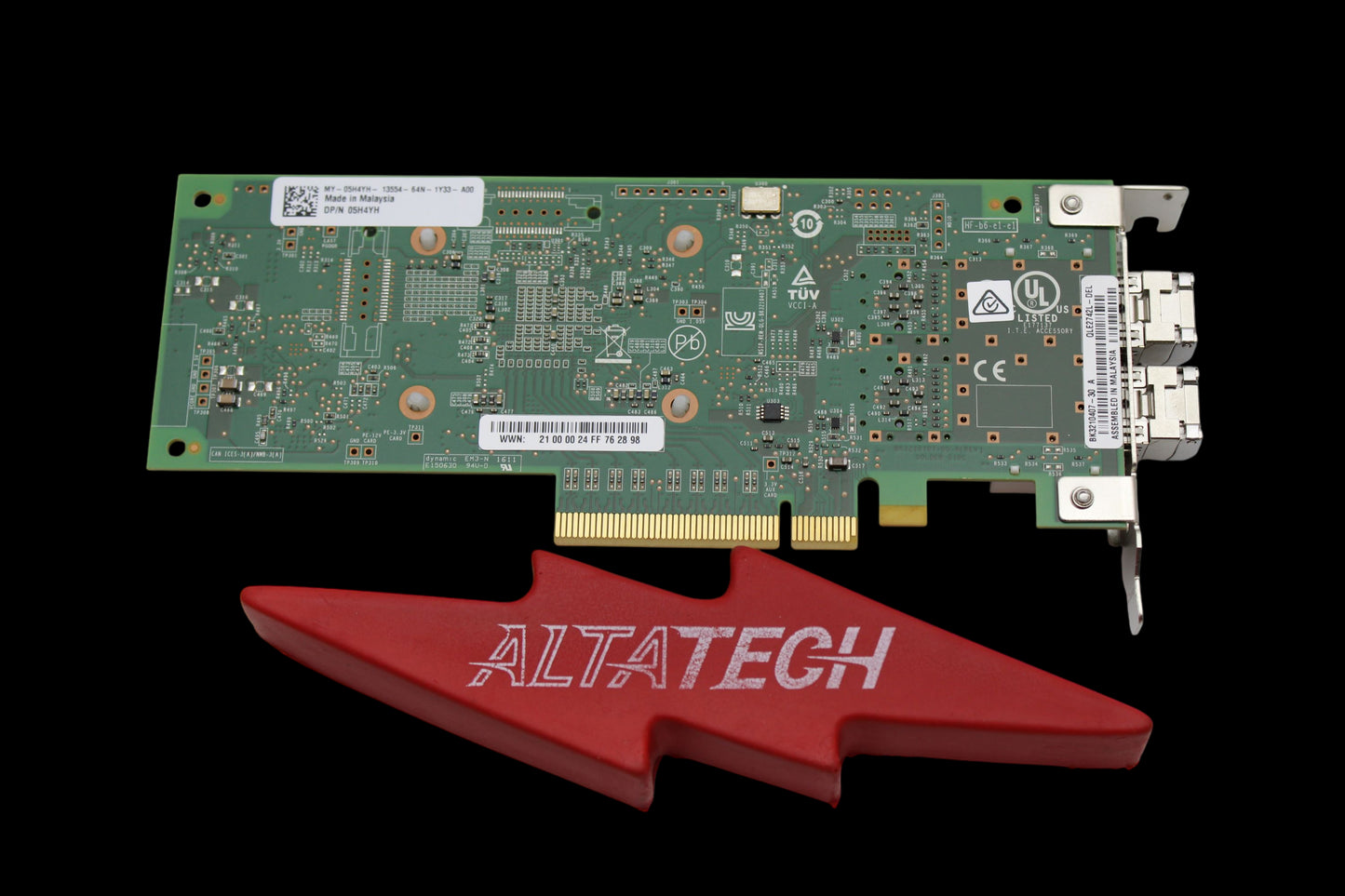 Dell 5H4YH 32GB SFP+ DP QLE2742-DEL HBA LP, Used