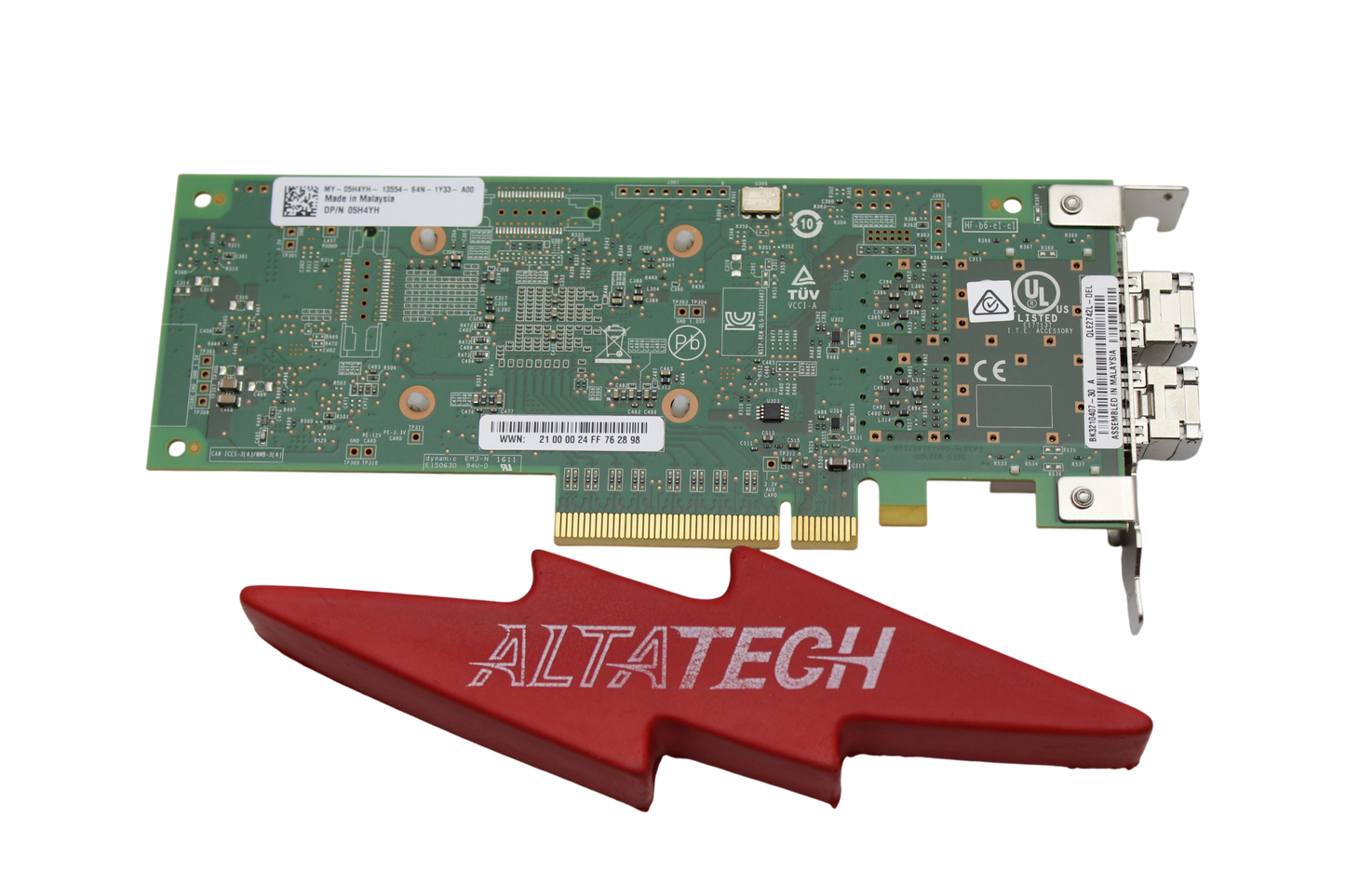 Dell 5H4YH 32GB SFP+ DP QLE2742-DEL HBA LP, Used