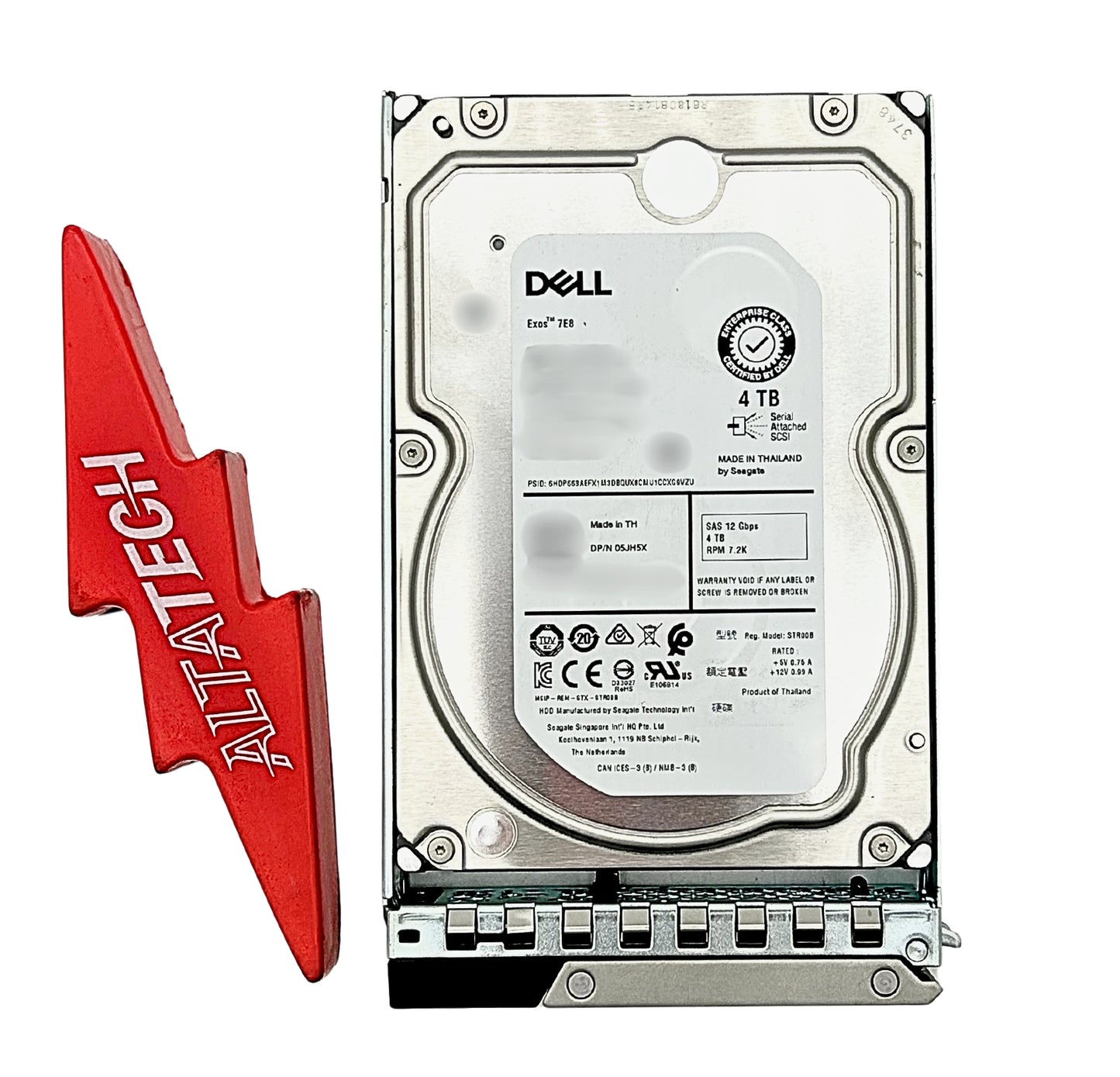 Dell 5JH5X 4TB 7.2K SAS 3.5 12G ST4000NM0295 / 2FS207-150, Used