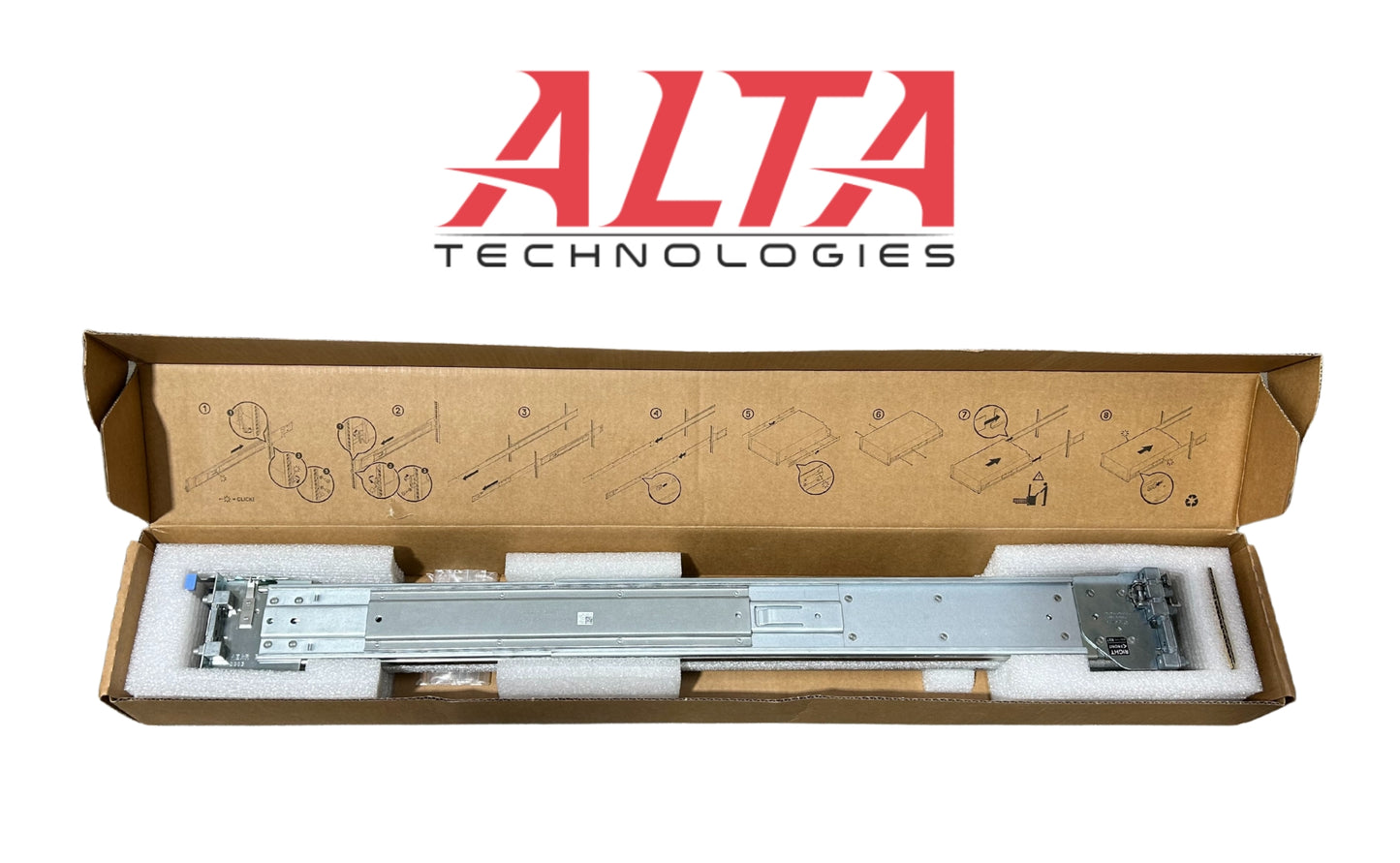 Dell 5MHDT Rail Assembly, 2UM XE8640, Used