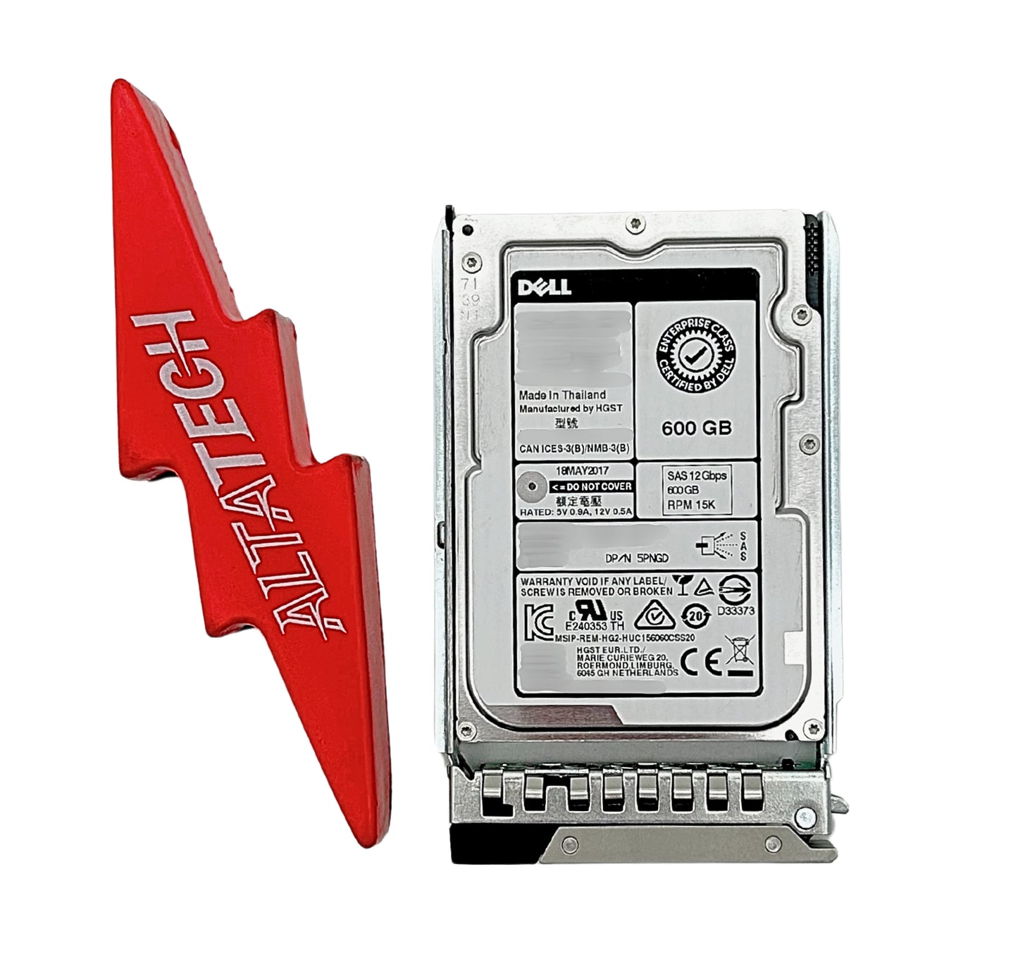 Dell 5PNGD 600GB 15K SAS 2.5 12G, Used