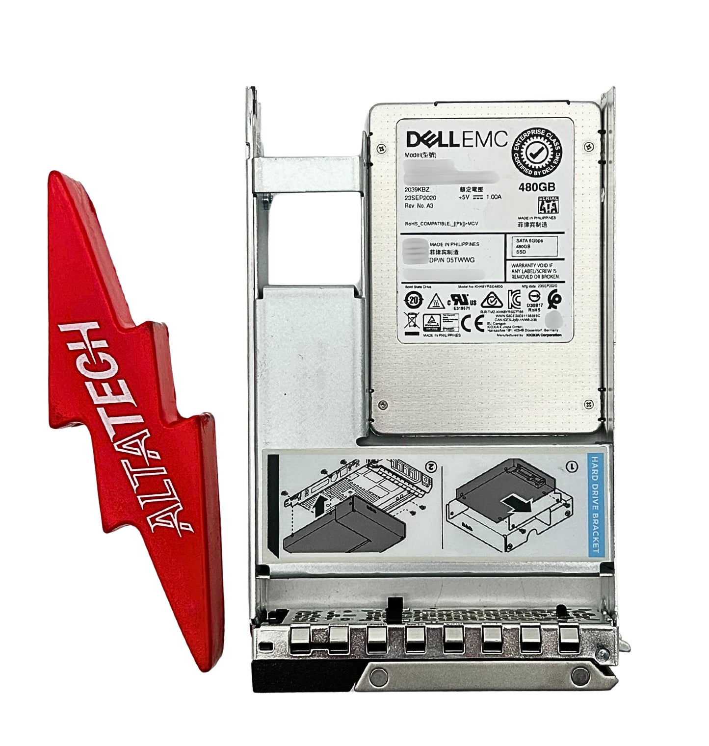 Dell 5TWWG 480GB SATA 6G RI 2.5 Inch SSD, Used