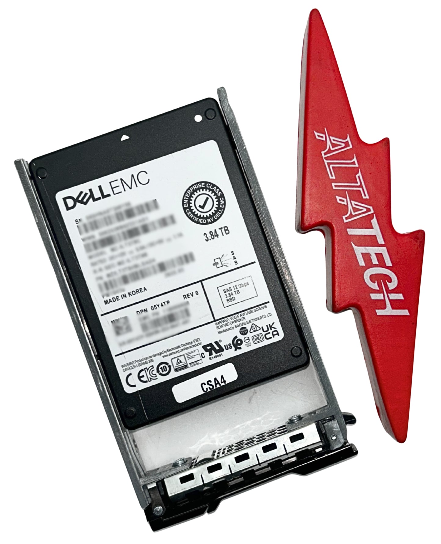 Dell 5Y4TP-CML 3.84TB SSD SAS 2.5 12G EP+ / EFW-CSA4, Used