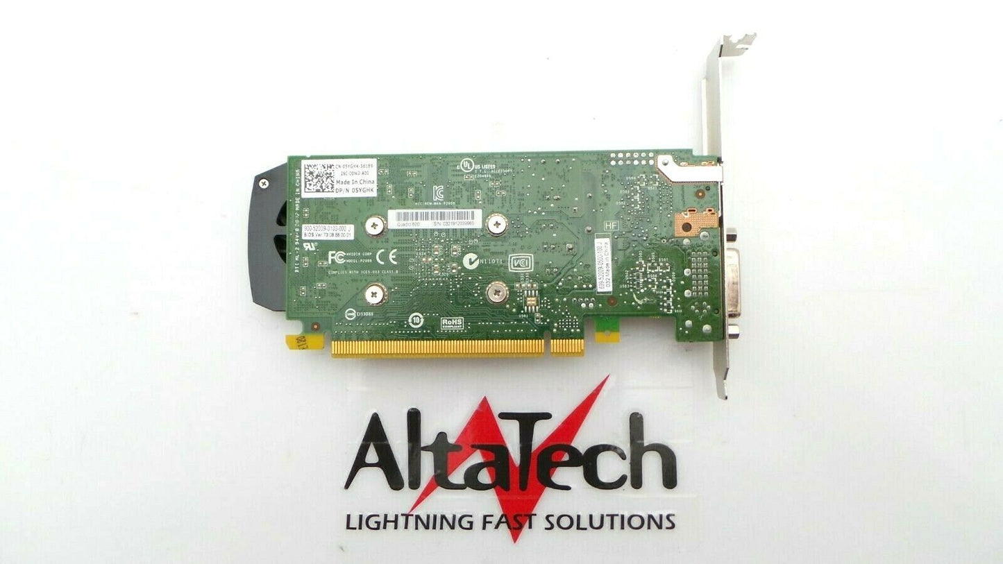 Dell 5YGHK nVidia Quadro 600 1GB PCIe DVI DisplayPort Graphics Card, Used