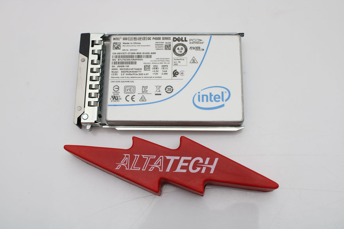 Dell 05YJCT 4TB SSD SAS Nvme DC p4500, Used