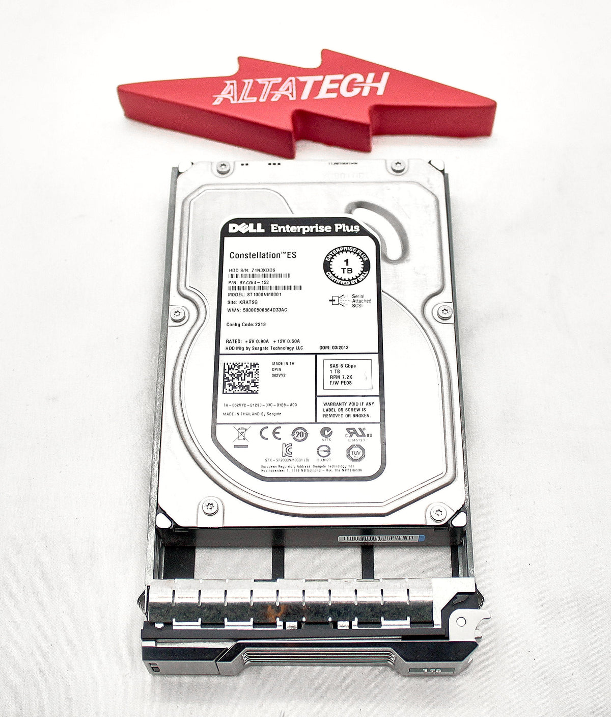 Dell 62VY2 1TB 7.2K SAS 3.5 6G 9YZ264-158 EP+, Used