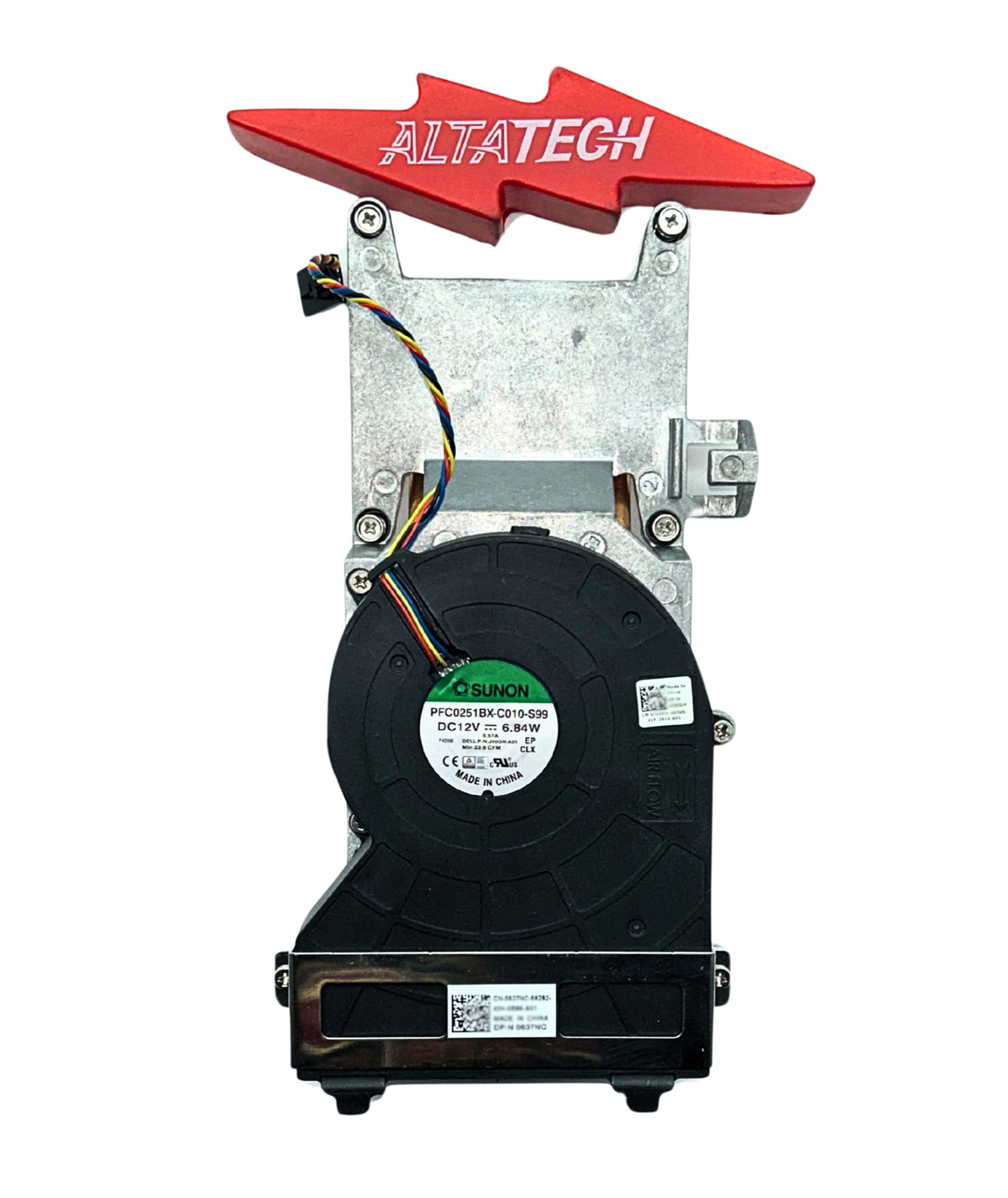 Dell 637NC HEATSINK W/ J50GH FAN OPT 9010 SFF, Used