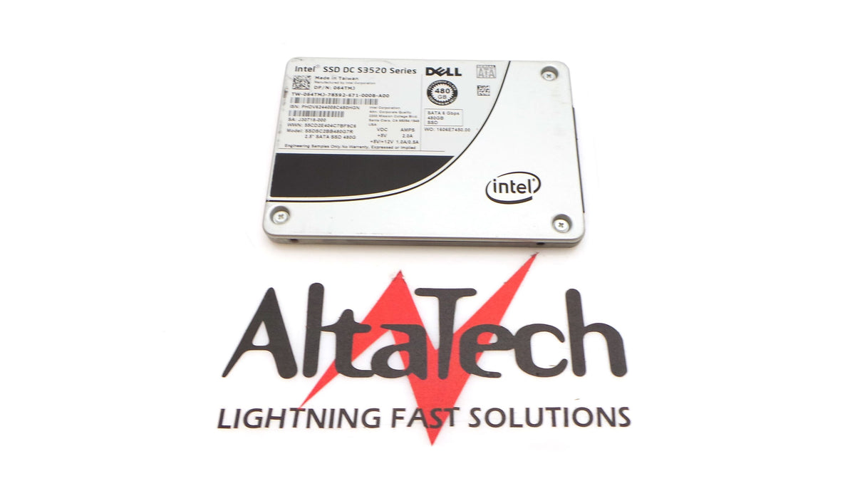 Dell 064TMJ 480GB SSD SATA 2.5" 6G RI, Used