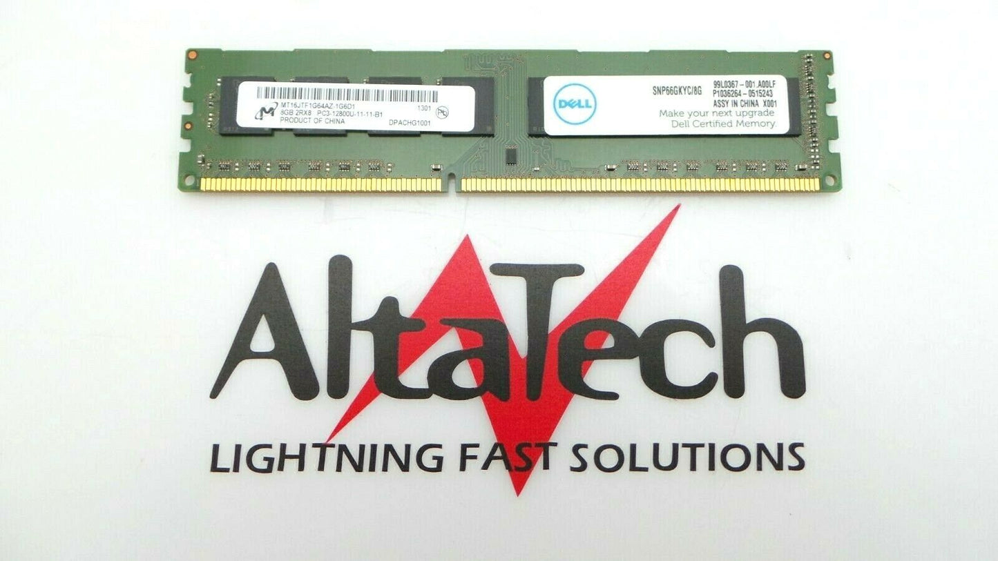 Dell 066GKY 8GB PC3-12800U 2Rx8 N-ECC, Used