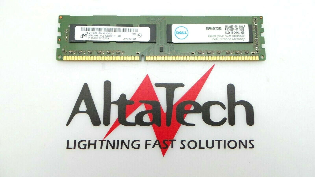 Dell 066GKY 8GB PC3-12800U 2Rx8 N-ECC, Used