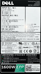 Dell 685W7 1600W Power Supply Delta DCS1610, Used