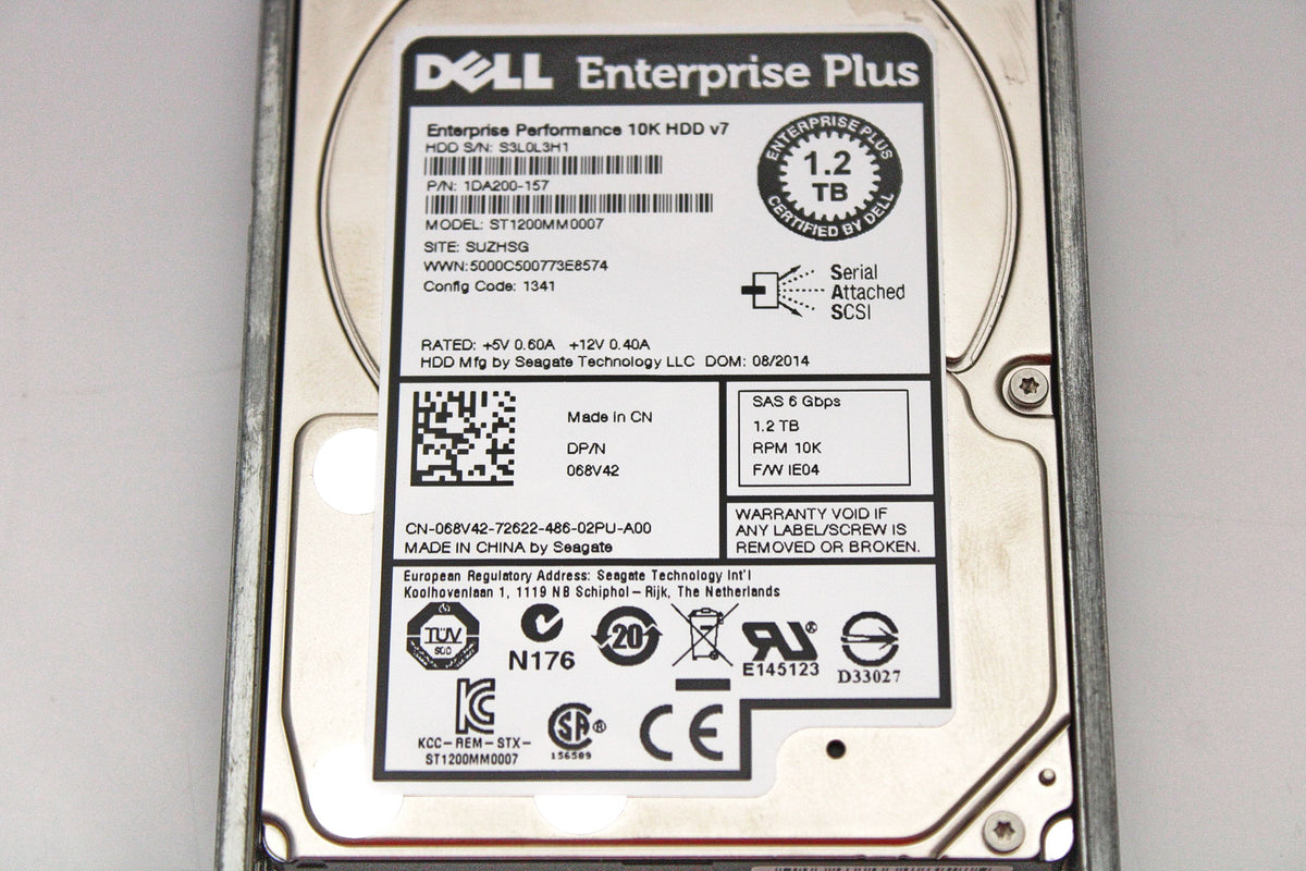 Dell 68V42-CML Compellent 1.2TB 10K SAS 2.5" 6G, Used