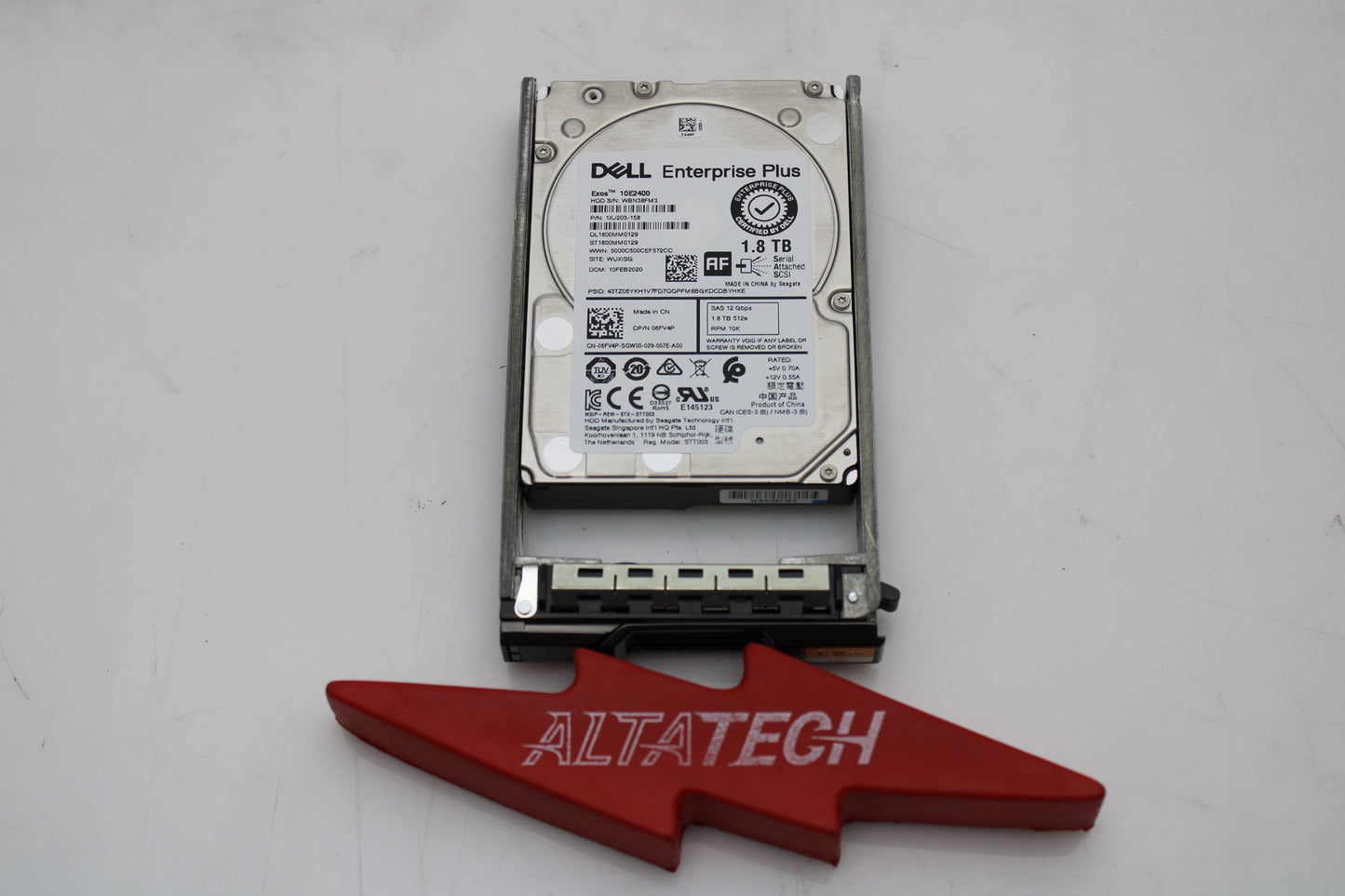 Dell 6FV4P-CML 1.8TB 10K SAS 2.5 12G E+ HDD, Used