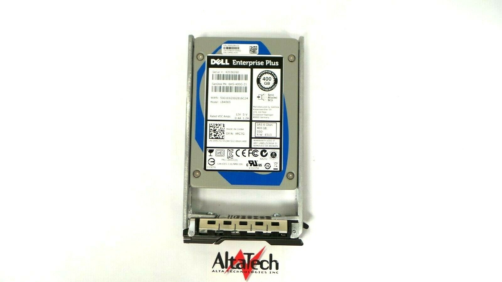 Dell 6HS-400G-21 Compellent 400GB SSD SAS 2.5 6G, Used