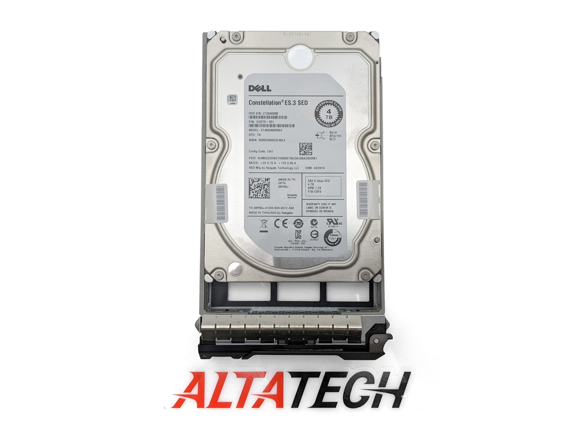 Dell 06P85J 4TB 7.2K SAS 3.5 6G HDD SED, Used