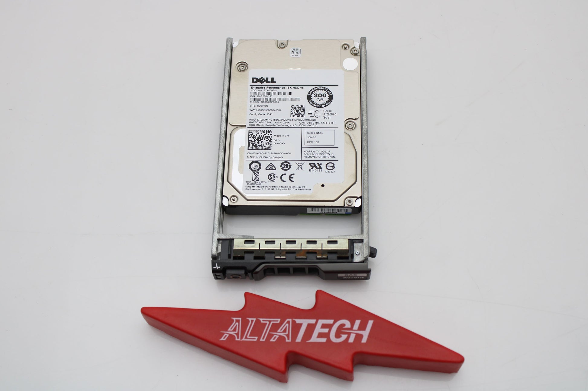 Dell 6WC9D 300GB 15K SAS 2.5 6G HDD, Used