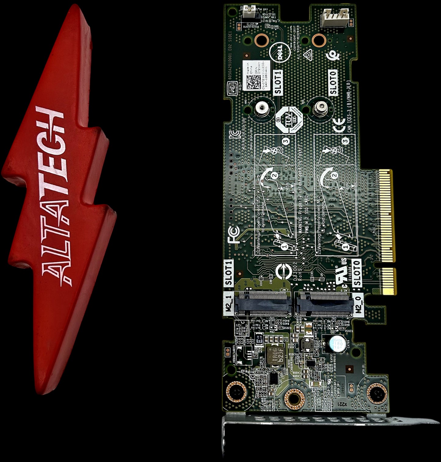 Dell 72WKY BOSS CONTROLLER 2XM.2 SATA PCI-E LP, Used