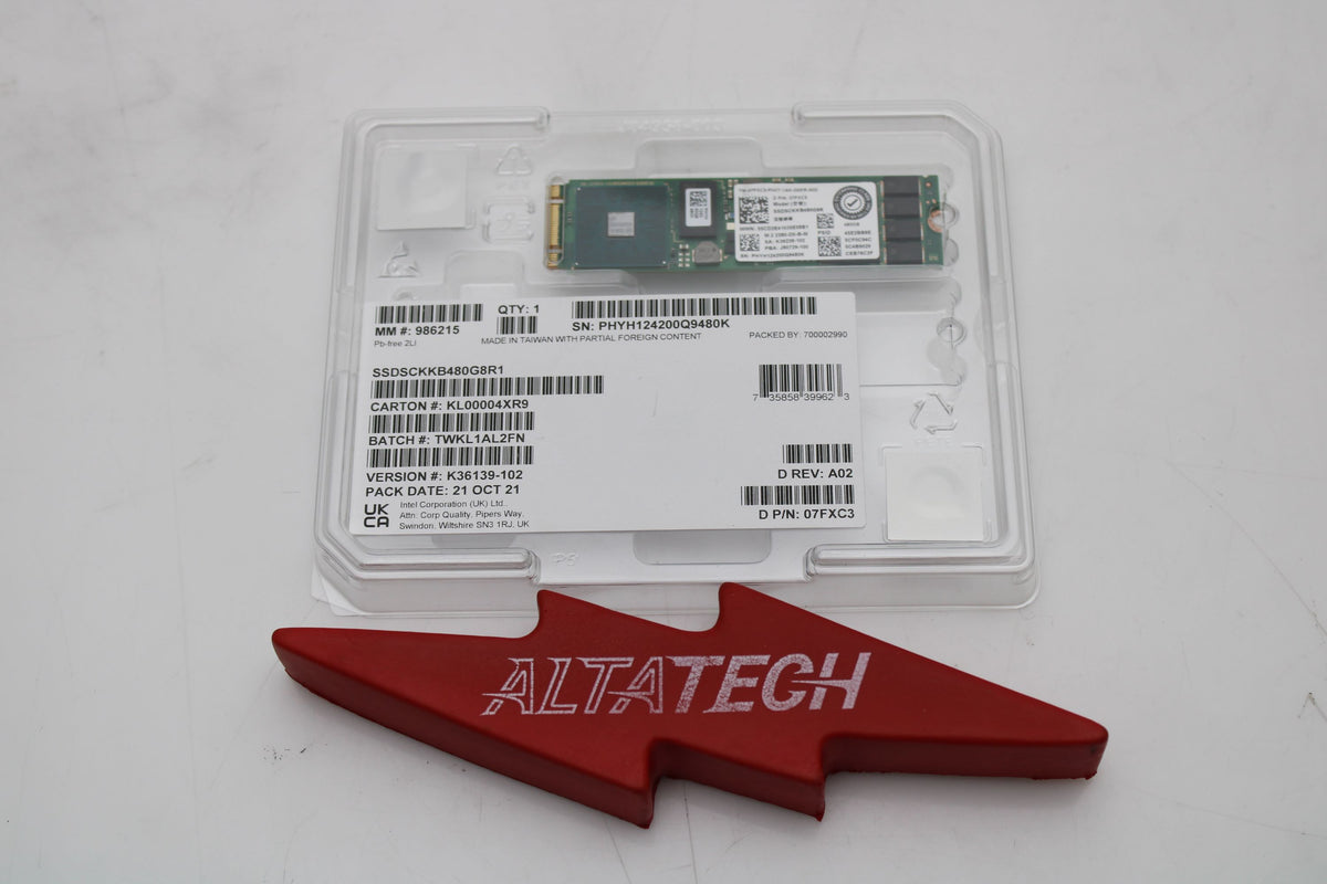 Dell 7FXC3_NEW 480GB SSD SATA 6G M.2 BOSS (2280) SSDSCKKB480G8R, New No Box