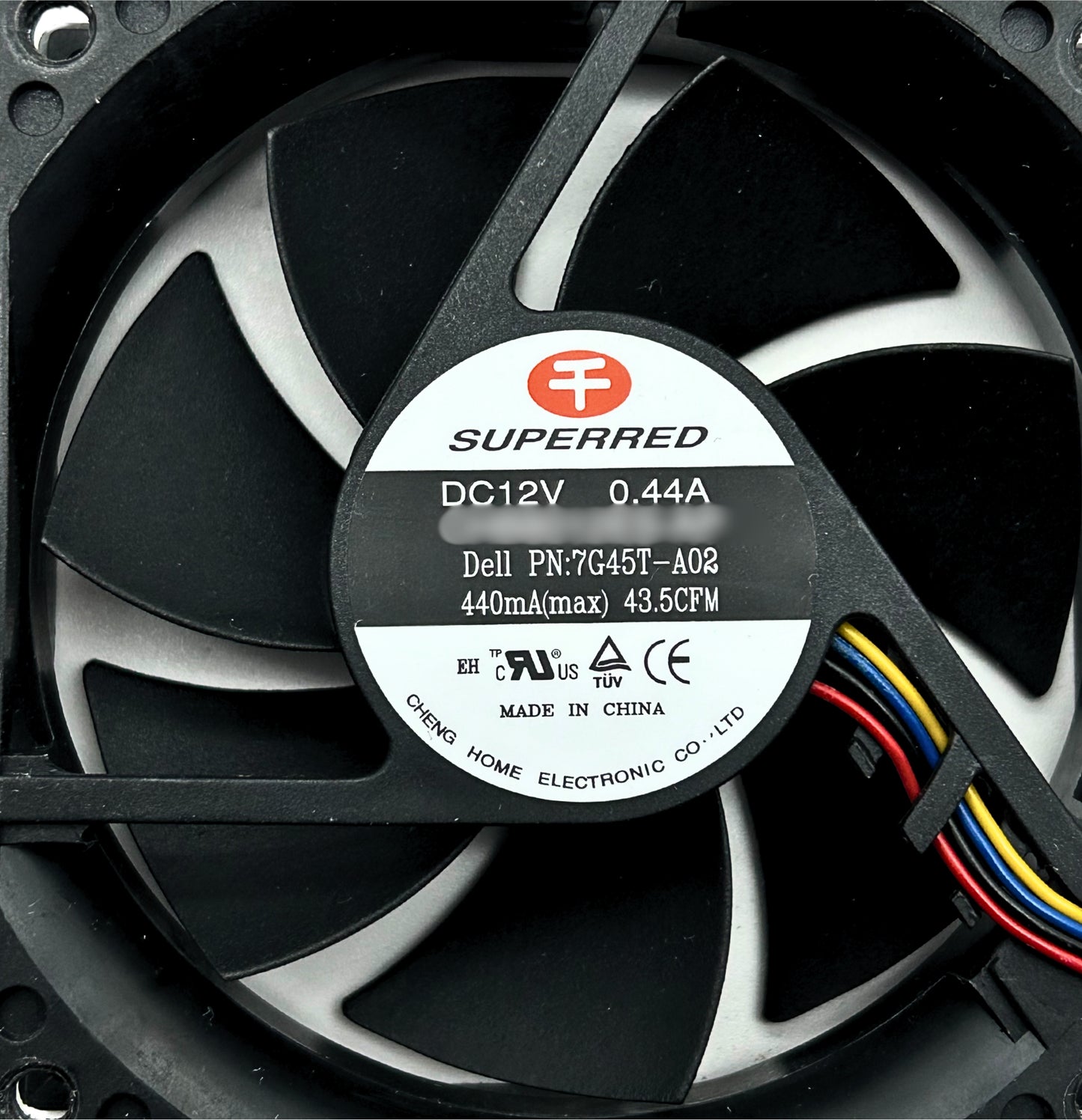 Dell 7G45T FAN ASSEMBLY CASE OPT 3040 MT, Used