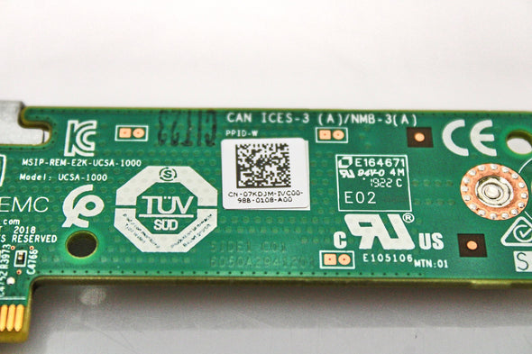 Dell 7KDJM Boss Boot Card M.2 M640/FC640 BOSS-S1 Boot Optimized Server Storage C/M/FC Module (7KDJM-OSTK), Used