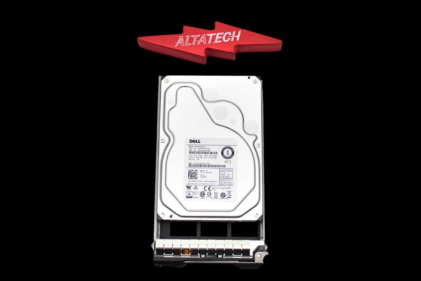 Dell 829T8 2TB 7.2K SAS 3.5 6G MG03SCA200 / HDEPC02DLA51, Used