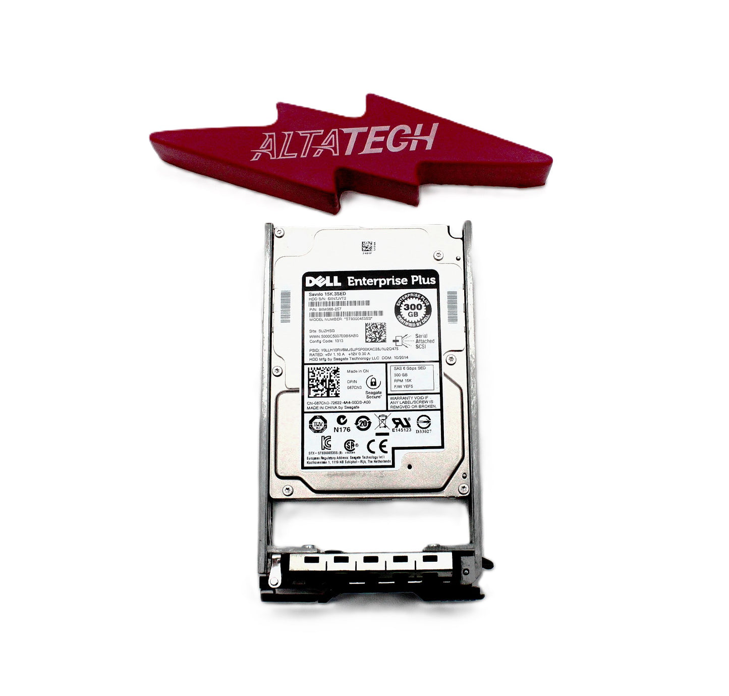 Dell 87CN3-EQL 300GB 15K SAS 2.5 6G SED HDD, Used