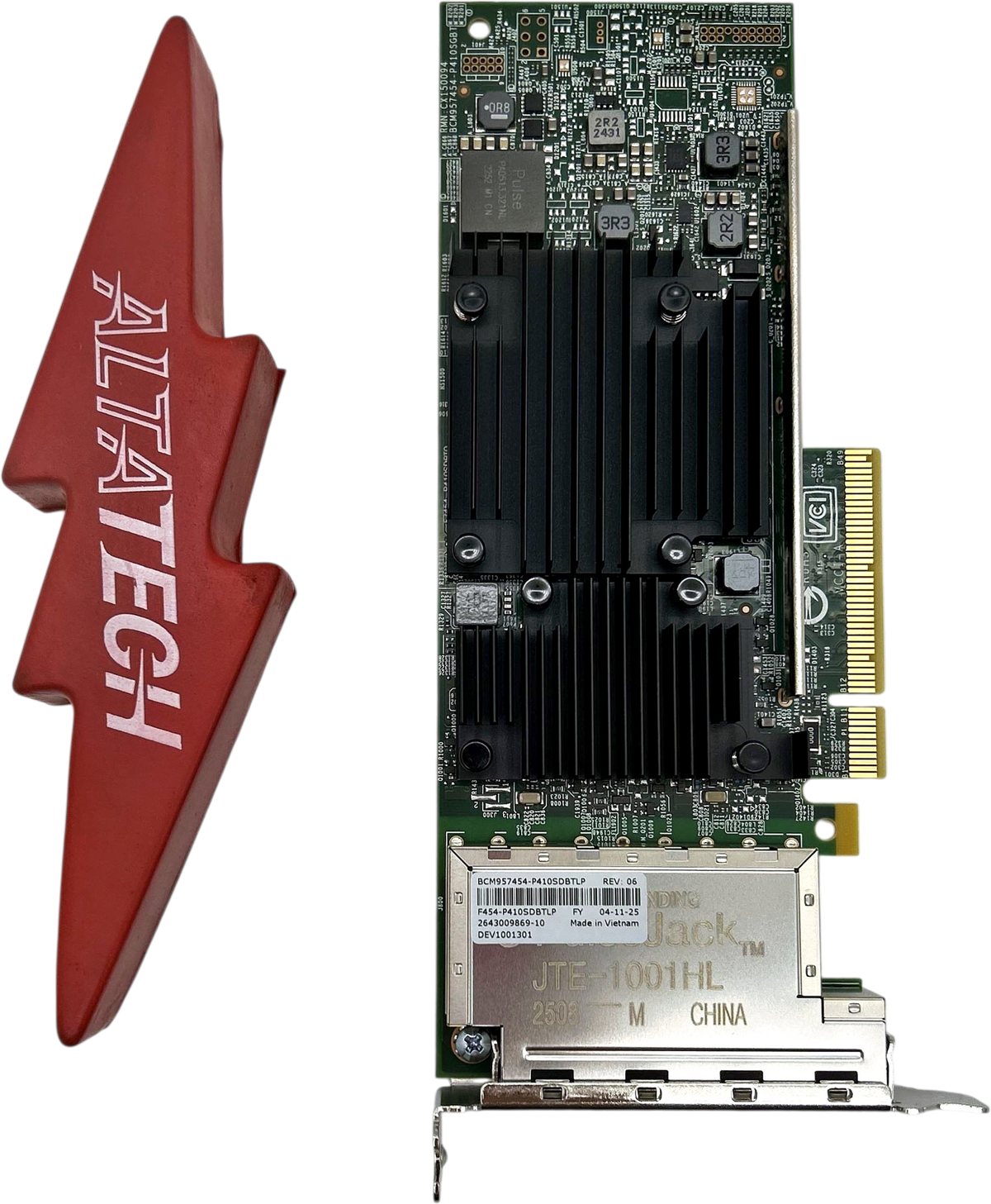 Dell 8HCGC BROADCOM 57454 QP 10GBASE-T CNA LP, Used