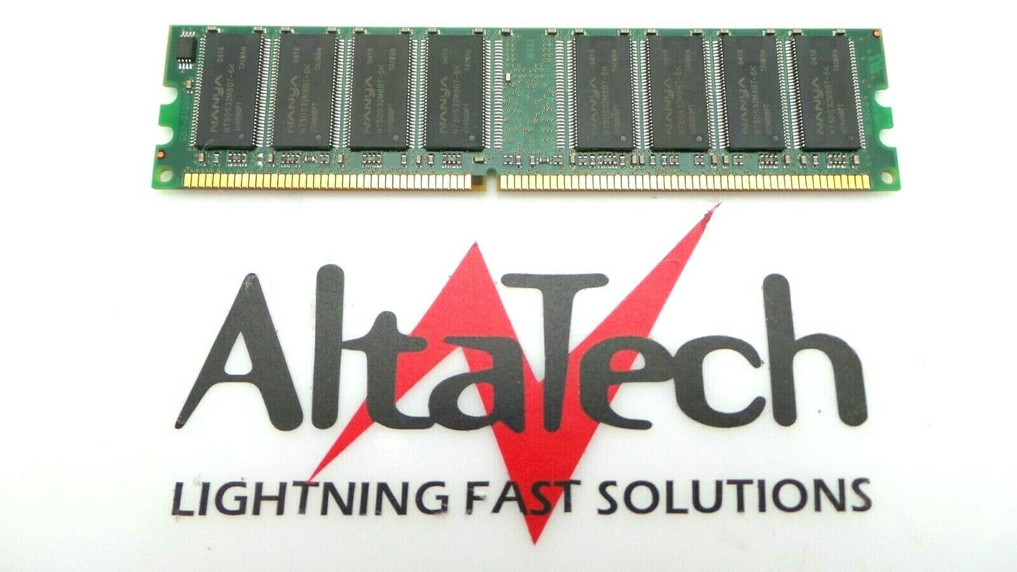 Dell 8T915 Dell 8T915 512MB PC2700U DDR-333 64X64 N-ECC RAM Memory Nanya NT512D64S8HB1G-6K, Used