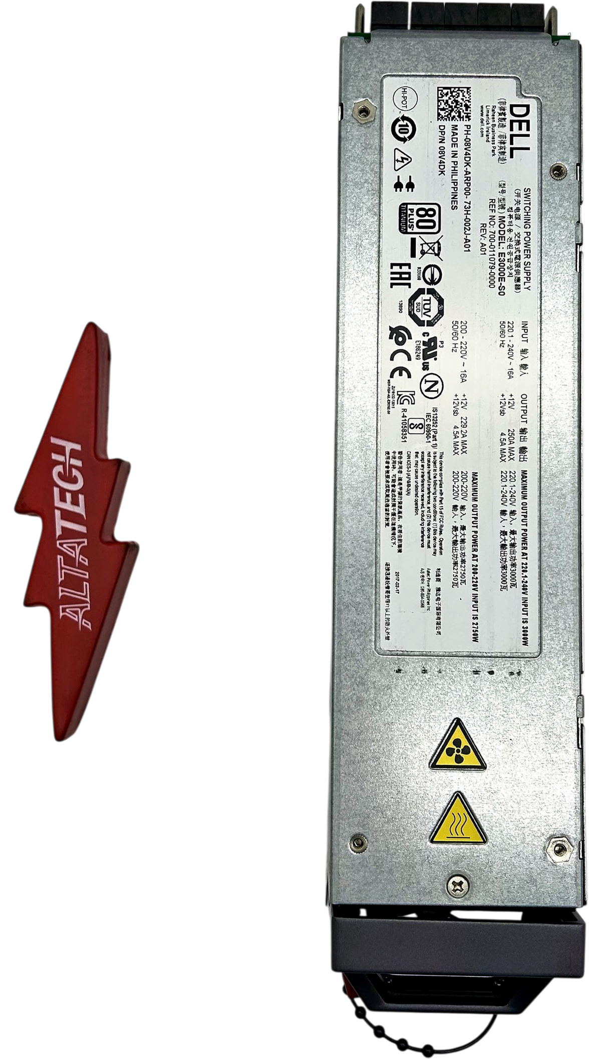 Dell 8V4DK 3000W POWER SUPPLY ASTEC M1000E, Used