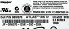 Dell 8W570 73GB 10K U320 3.5 80P HDD, Used
