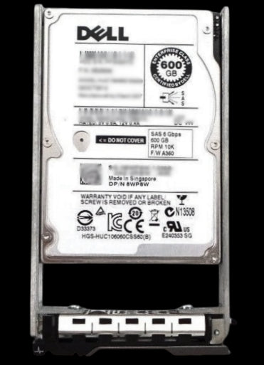 Dell 08WP8W 600GB 10K SAS 2.5" 6G, Used
