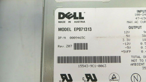 Dell 09465C PowerEdge 4350/6350 275W Power Supply, Used