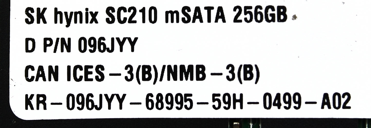 Dell 96JYY 256GB SSD M.2 MSATA 42 SC210 (1), Used