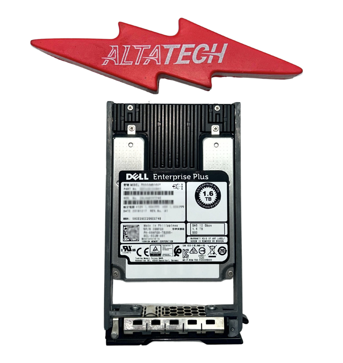 Dell 9NFG9 1.6TB SSD SAS 2.5 12G WI PX05SMB160Y / SDFA381DAB01, Used
