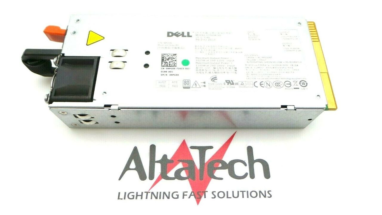 Dell 9PG9X PowerEdge R510/R810/R910 1100W Power Supply, Used