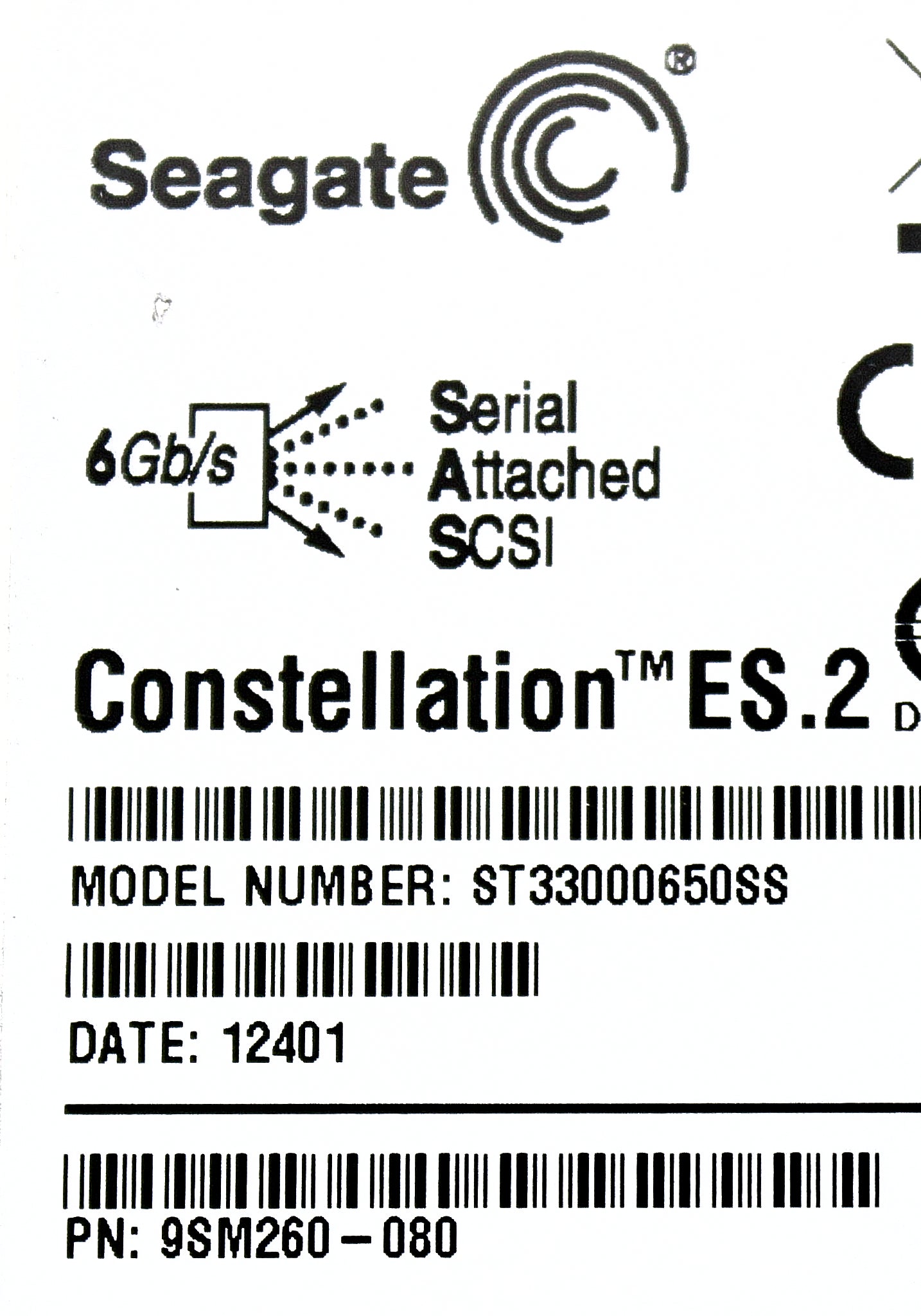 Dell 9SM260-080 3TB 7.2K SAS 3.5 6G 9SM260-080 CML, Used