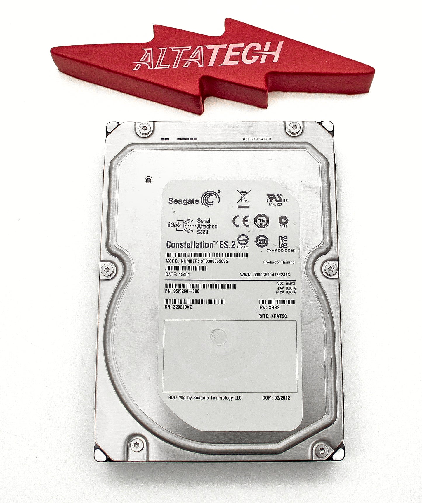 Dell 9SM260-080 3TB 7.2K SAS 3.5 6G 9SM260-080 CML, Used