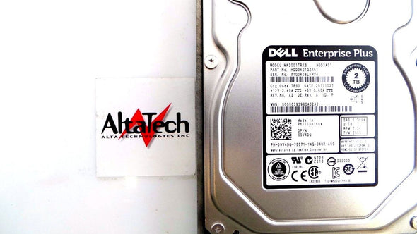 Dell 9V4DG 2TB 7.2K SAS 3.5" 6G, Used