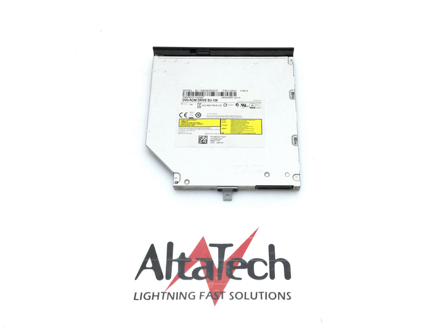 Dell 9VVCK SATA DVD-ROM Disk Drive w/ E5440 Bezel, Used