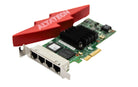 Dell 9YD6K_NOB Intel i350-T4 Quad Port Gigabit Ethernet Network Card, New Open Box