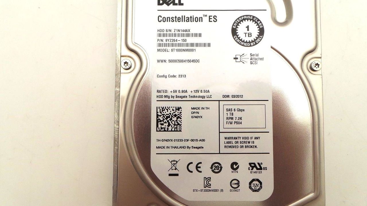 Dell 9YZ264-150 1TB 7.2K SAS 3.5" 6G EP, Used