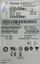 Dell 9ZM270-004 4TB 7.2K SAS 3.5 6G NL EC 9ZM270-04, Used